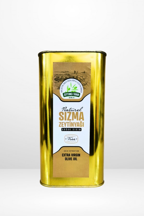 Natürel Soğuk Sıkım Zeytinyağı 0.5 L (Teneke)